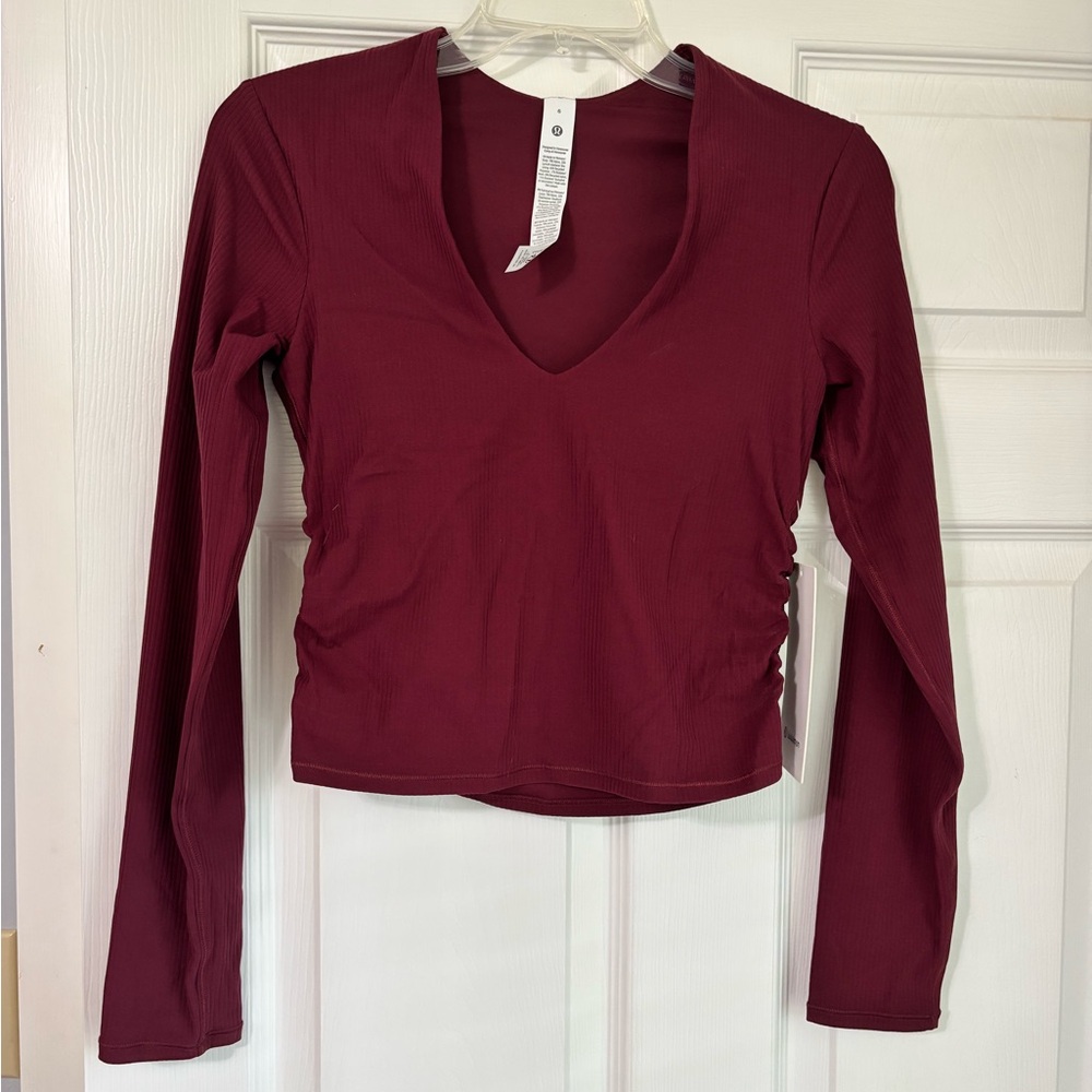 Lululemon size 6 All it Takes ribbed Nulu shirt NWT